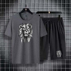 Grey Lion Casual Printed 2-Pcs Summer Suit