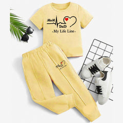 MD Life-Line Kids Trouser Pintex Style 2-Pcs Summer Suit. (HTS+TR)