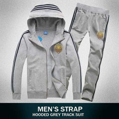 Lion Printed 3-Stripe Hooded Style Winter Track-suit D-9.