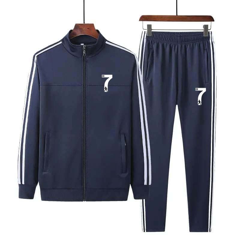 3-Stripe Zipper Style Premium Quality 2-Pcs Winter Tracksuit. D-5.14