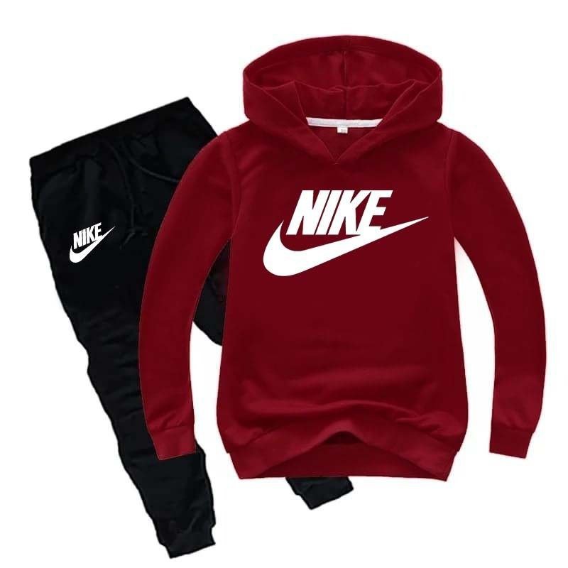 Kids Nike Printed Pull-Over Hoodie Style Track-Suit.