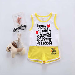 I Love DBG & MP Kids Sando Style 2-Pcs Summer Suit. (SD+SH)