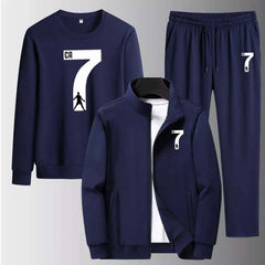 CR7 Jacket Style 3-Pcs Winter Track-suit.