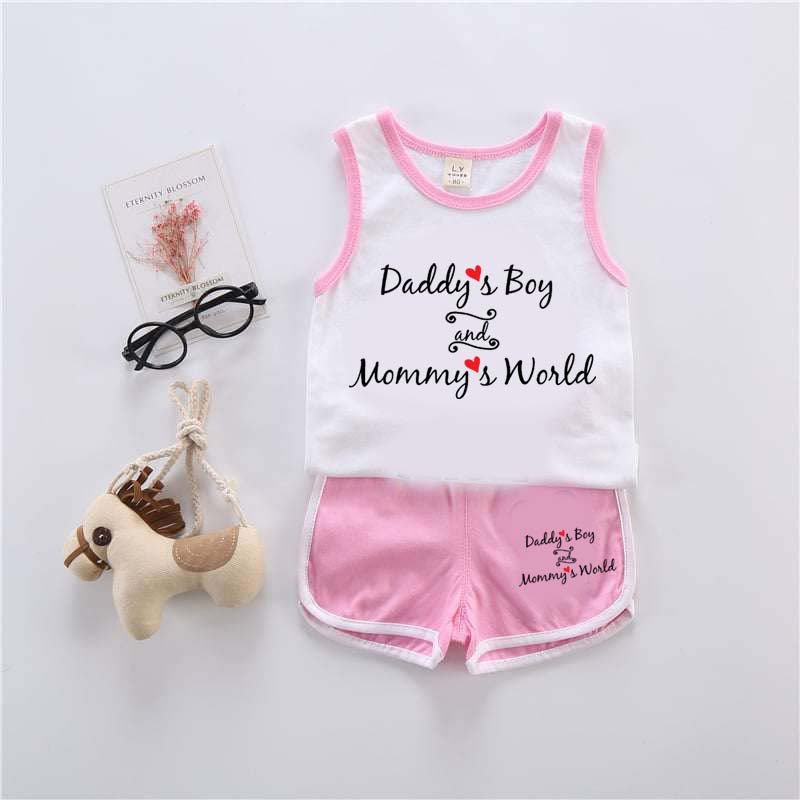 DB & MW Kids Sando Style 2-Pcs Summer Suit. (SD+SH)