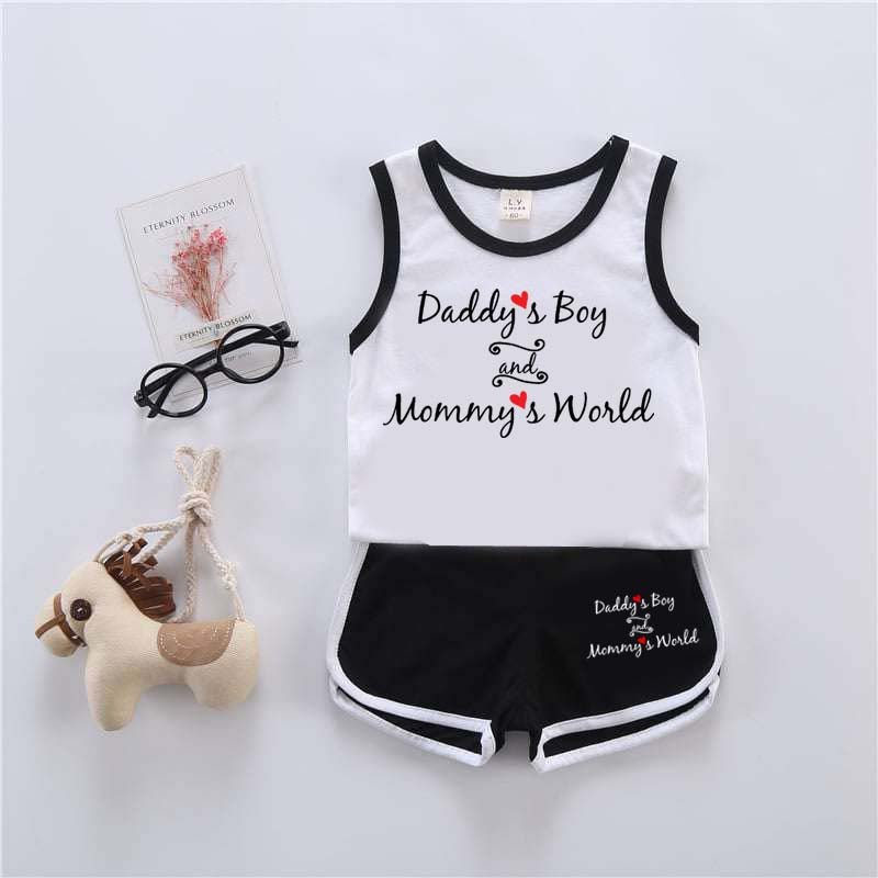 DB & MW Kids Sando Style 2-Pcs Summer Suit. (SD+SH)