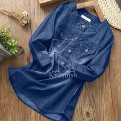 Denim Casual Short Top For Winter's D-2.