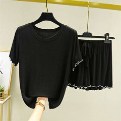 Piko Short Style 2-Pcs Summer Launge & Night Wear Suit.