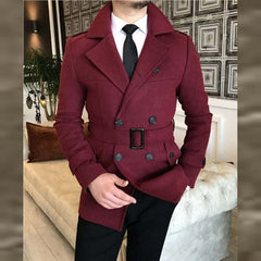 Mexican Belt Style Casual Winter Fleece Coat D-22.