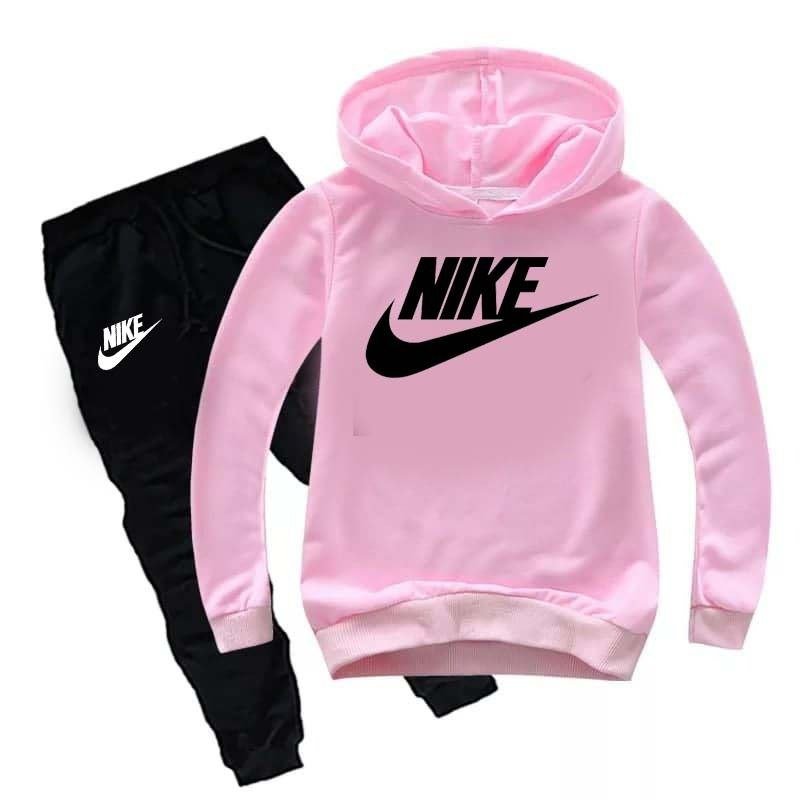 Kids Nike Printed Pull-Over Hoodie Style Track-Suit.