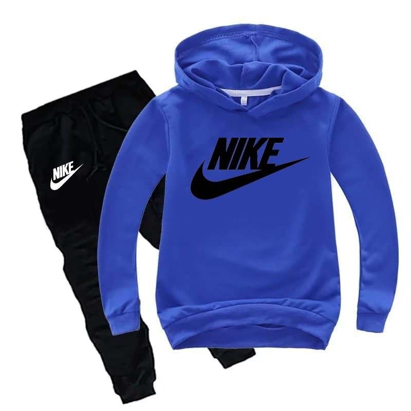 Kids Nike Printed Pull-Over Hoodie Style Track-Suit.