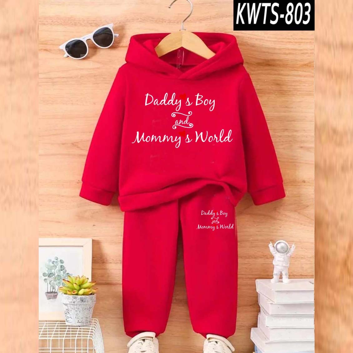 DB & MW Kids Hoodie Style 2-Pcs Winter Track-Suit. KWTS-803