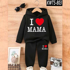 I love MAMA Kids Hoodie Style 2-Pcs Winter Track-Suit. KWTS-803