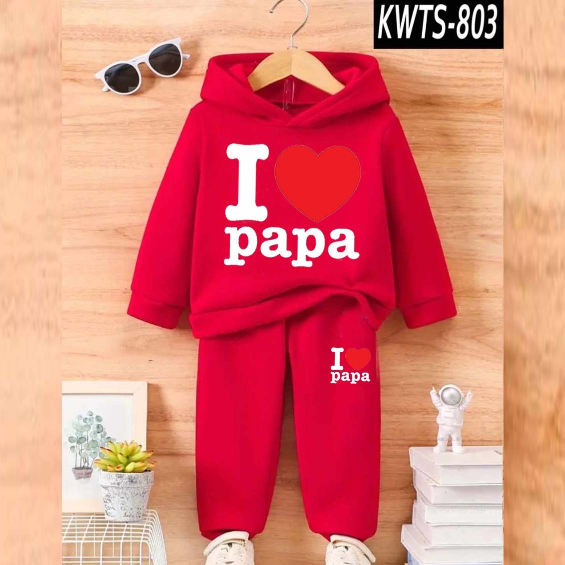 I love PAPA Kids Hoodie Style 2-Pcs Winter Track-Suit. KWTS-803