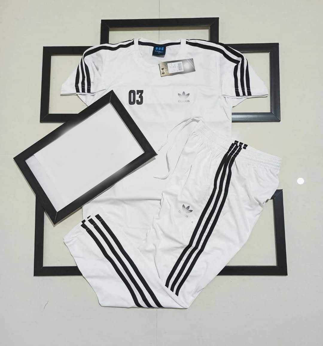 3-Stripe Style Abibas 2-Pcs Summer Suit.