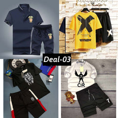 Bundle Of 4 Premium Quality Different Design Summer-Suit Deal.