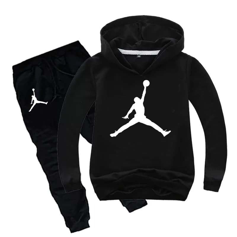 Kids Jordan Printed Pull-Over Hoodie Style Track-Suit.