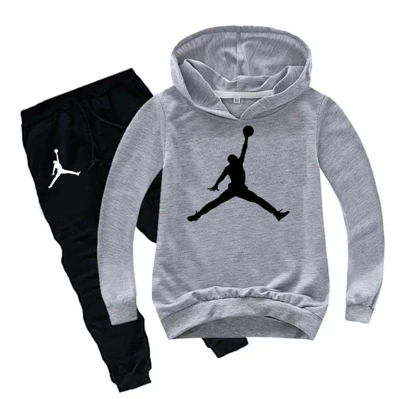 Kids Jordan Printed Pull-Over Hoodie Style Track-Suit.