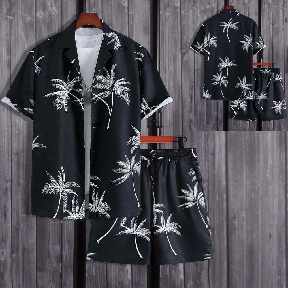 3D Tree Printed Dry-Fit 2-Pcs Summer Suit.