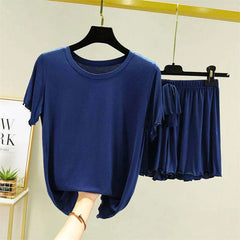 Piko Short Style 2-Pcs Summer Launge & Night Wear Suit.