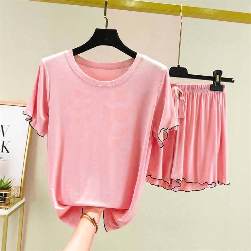 Bundle Of 4 Piko Short Style 2-Pcs Summer Launge & Night Wear Suit.